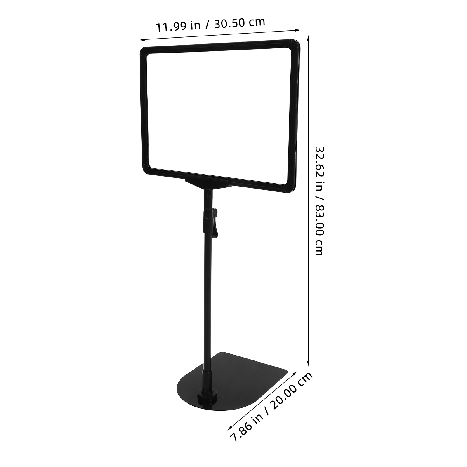 Supermarket Price Tag Advertising Promotional Sign Both Vertical Horizontal View Height Adjustable Up Double-Sided Board Sign