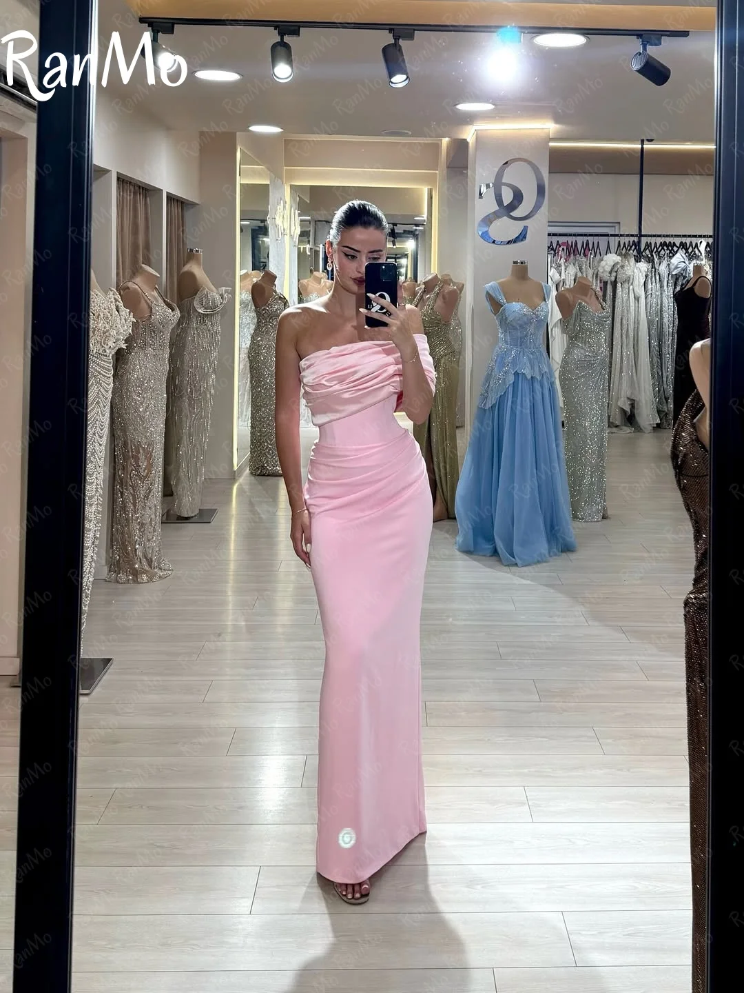 

Вечерние платья Ranmo Formal Mermaid розового цвета для выпускного бала, плиссированные, в пол, для вечеринок, 2025, коктейльные платья для выпускного бала, на заказ, 2025