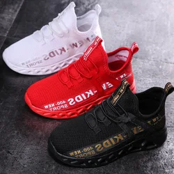 2021 Nouveau Mesh Enfants Sneakers observateur Enfants Chaussures Casual Respirant Garçons Chaussures Non-ald Bol Sneakers Zapatillas Size26-38