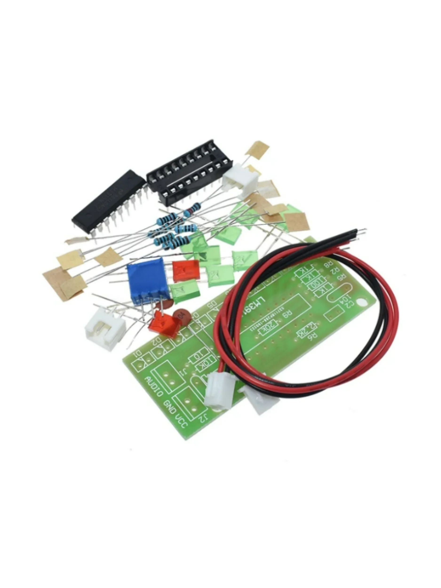 LED Audio Level Analyzer Lab solder Kit latihan dengan lampu LED LM3915 DC 9 V-12 V 10