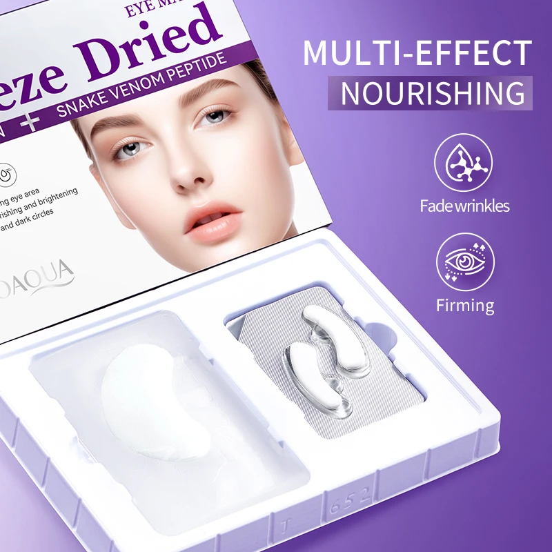 BIOAOUA collagen-like snake venom peptide anti-wrinkle freeze-dried eye mask Firming Moisturizing Eye Beauty Skincare