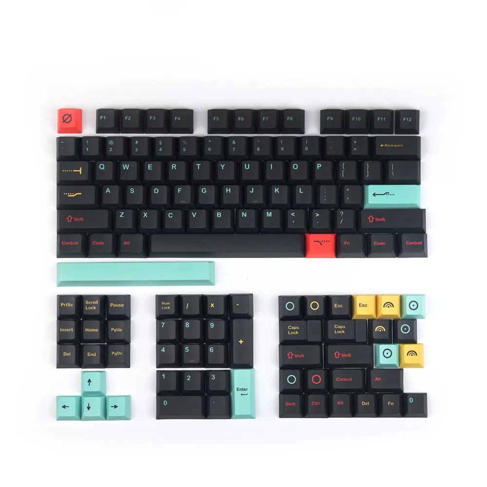 Metropolis Keycaps Sublimation PBT Mechanical Keyboard 129 Key cap Cherry Profile 87/104 98068 Customized Filco Keycap