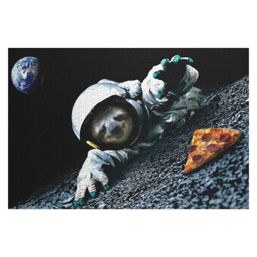 Slothstronaut Jigsaw Puzzle Personalised Jigsaw Custom Wood Custom Kids Toy Diorama Accessories Puzzle