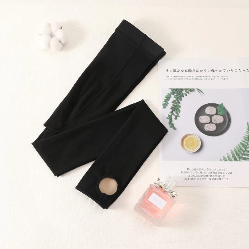 Warm Winter Leggings, High Waist Shapewear, Seamless Tight Fit, Velvet Material, Thicken Fake See-Through, Fall & Winter Wear view 6
