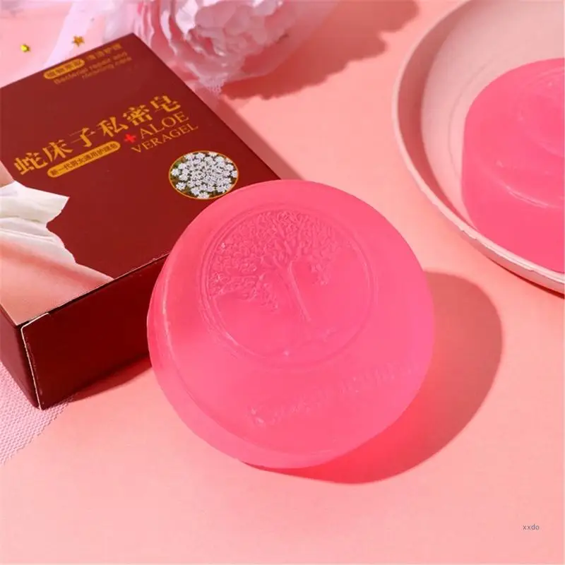 Skin Whitening Soap Private Part Crystal Soap Pink Vulvar Lips Whole Body Whitening Safe Frutus Cnidii Soap for Women