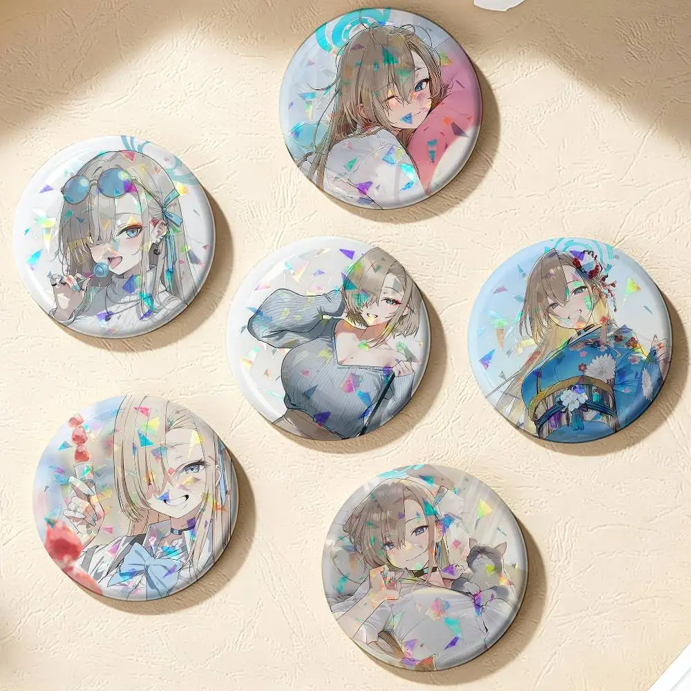 Ichinose Asuna Blue Archive  75mm 44mm 25mm Brooch Backpack Hat Pins Accessories Toys Badge