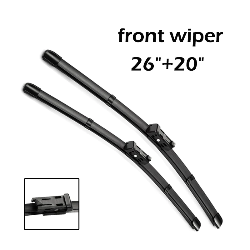 Wiper Front & Rear Wiper Blades Set For Audi Q7 4M 2016 2017 2018 2019 2020 2021 Windshield Windscreen Window 26