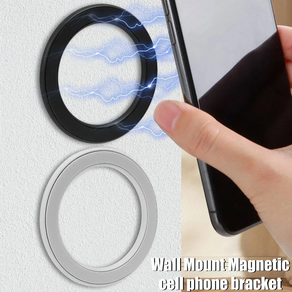 Für MagSafe Magnetischer Ringhalter Klebender Starker Magnet Handy-Wandhalterung Mobiltelefon-Tablet-Ständer für iPhone 15 Pro iPad – Detail 2