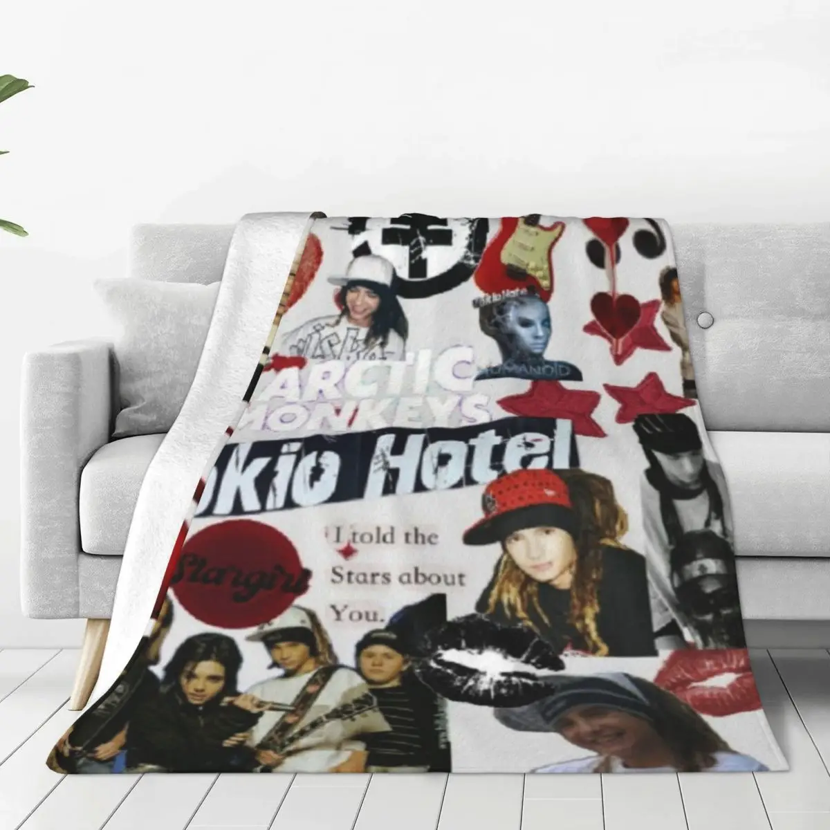 Tokio Hotel Rock Band blankets Warm Flange blankets Soft and comfortable blanket picnic blanket birthday gift