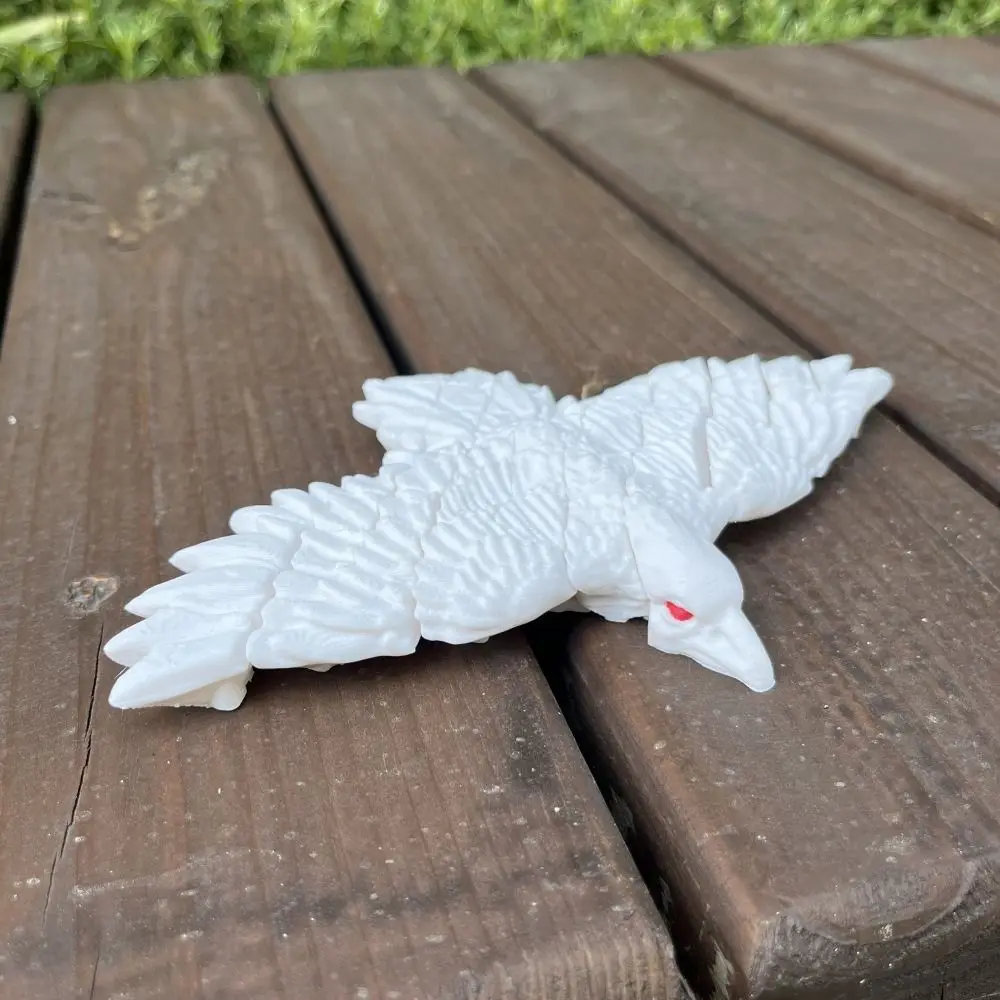 Multi-Jointed 3D Printed Eagle Ornament Plastic Movable Multi Joint Animal Toys Model 3D Printing Eagle Simulation