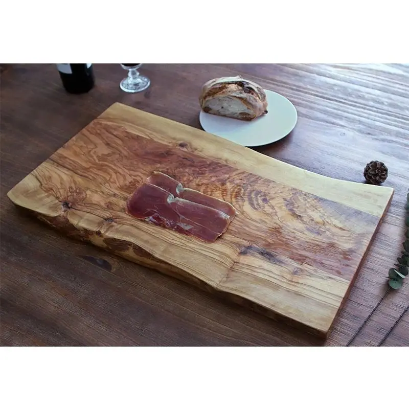 PASTERKAMP handmade olive wood cutting board, household solid wood cutting board mildew-proof rectangle