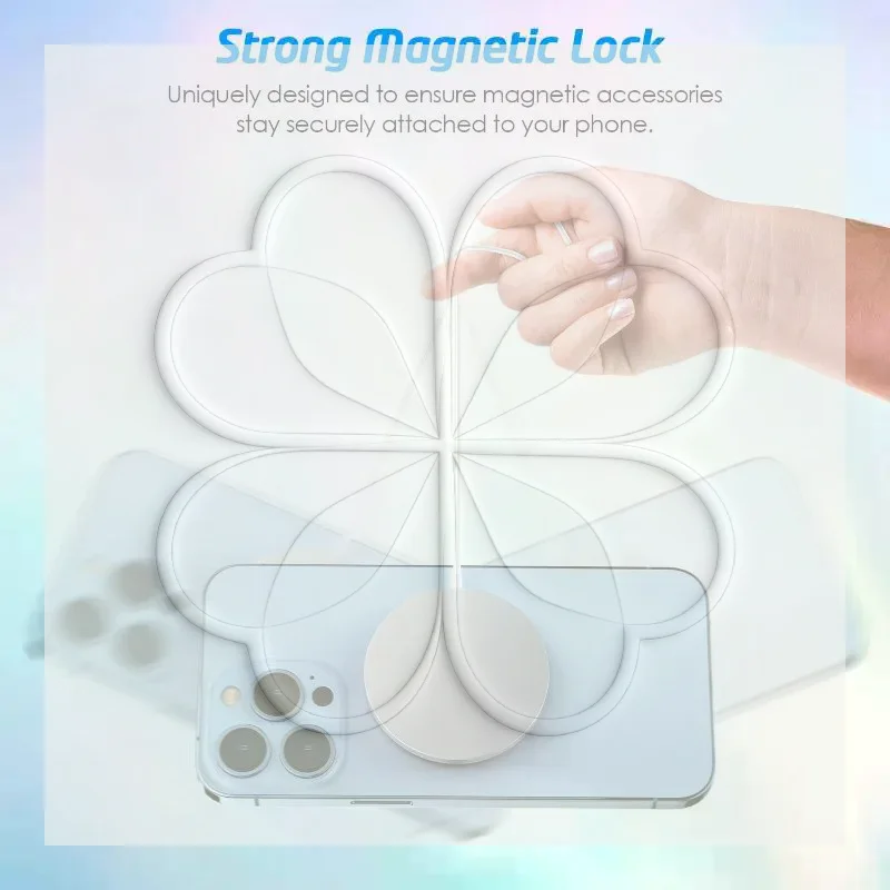 5pcs Magnetic Ring For Wireless Charger Sticker Rings Magnet Desktop Car Phone Holder For 16 15 17 Android