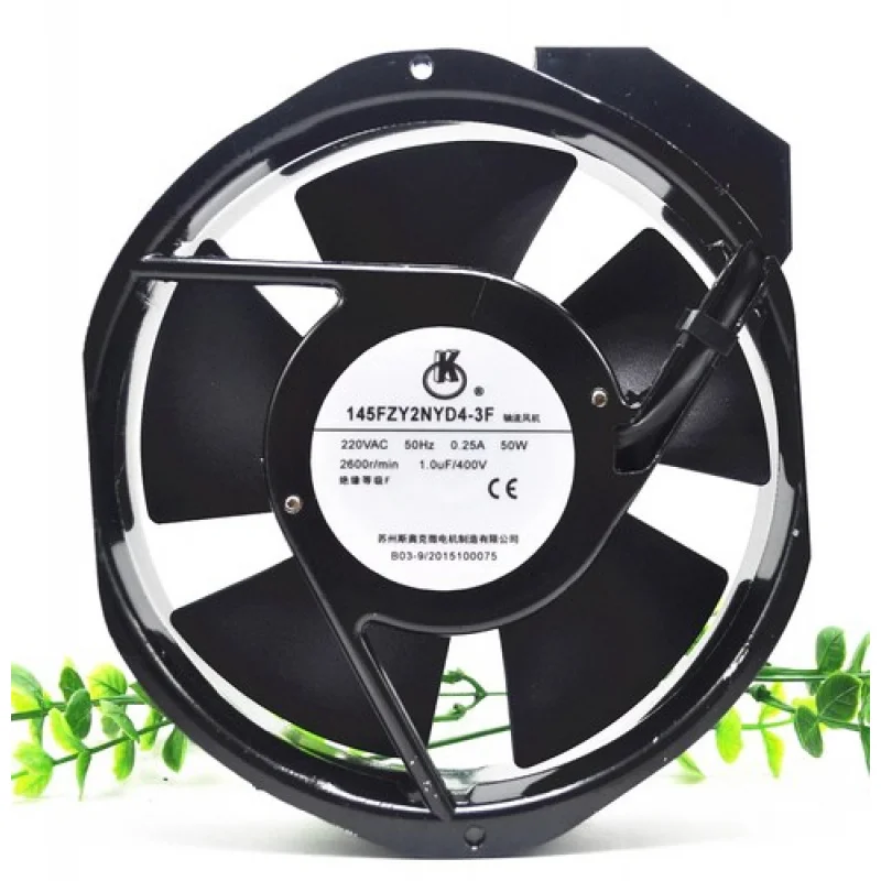 

C 1pcs 145FZY2NYD4-3F 220VAC 0.25 50W 2600r/min Metal Cooling Fan