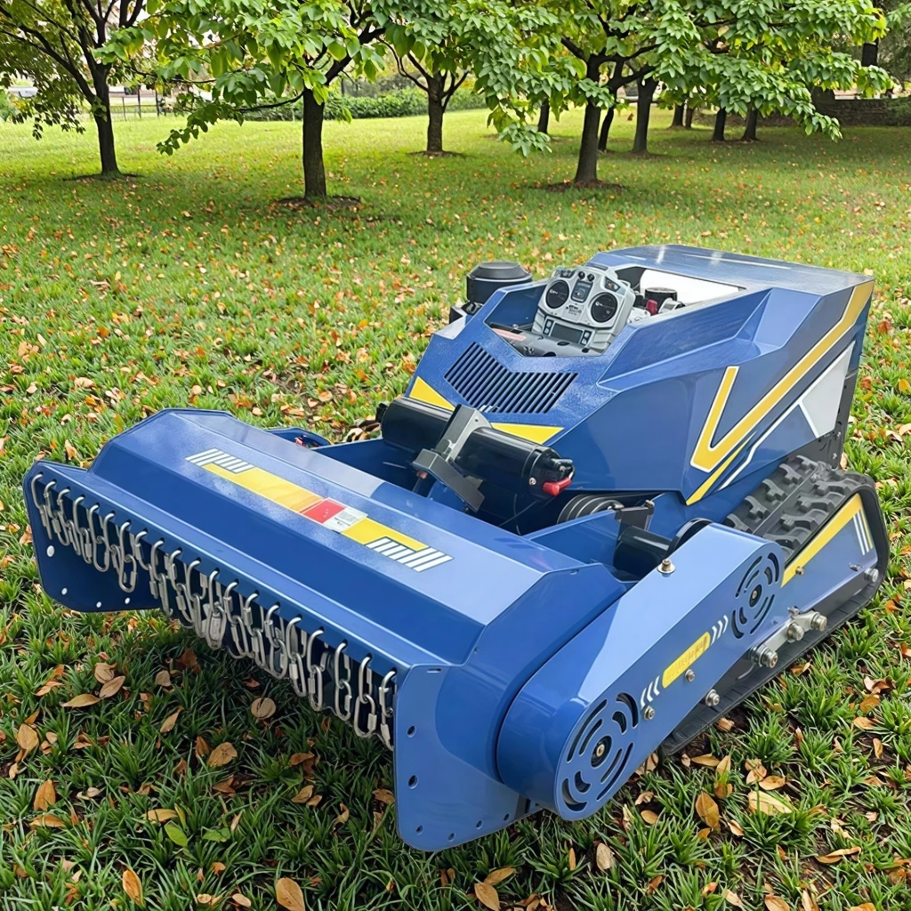 High-quality Industrial Mini Lawn Mower with Remote Control 25HP Engine Grass Box-For Grassland Garden Agriculture & Slopes
