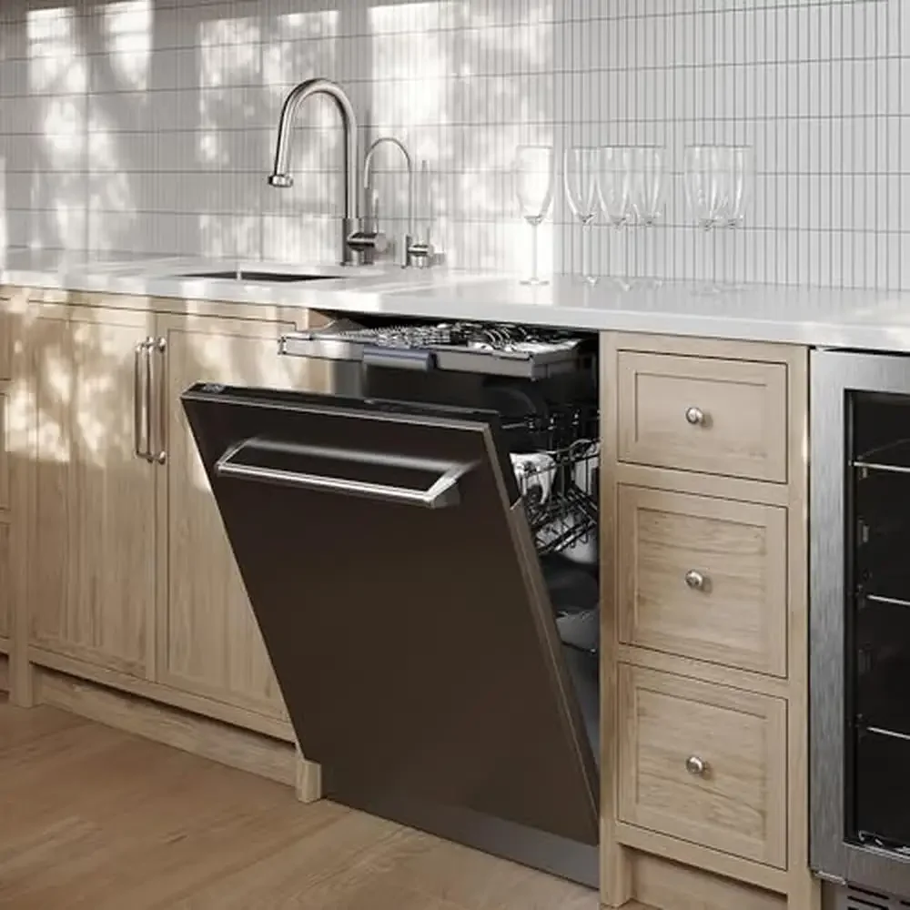 304 스테인레스 스틸 24" Tallac 시리즈 내장 식기세척기 51dBa 8개 세척 사이클 스마트 세척 기술 전문 설치