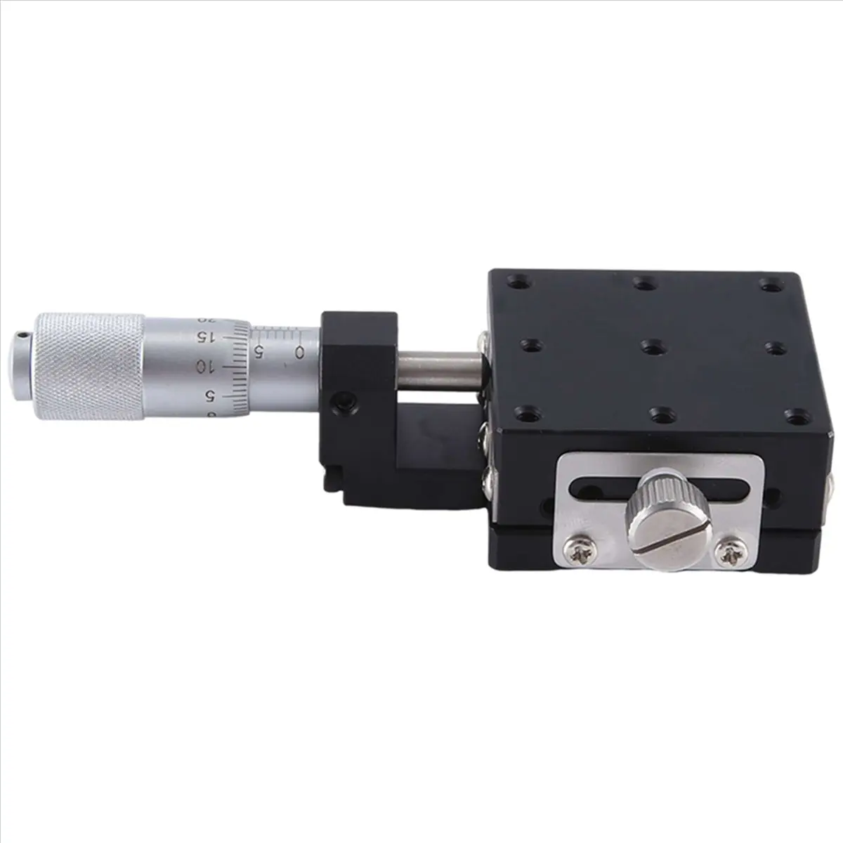 AA80 X 40X40mm Knob Micrometer Sliding Stage Guide Rail Type Platform Manual Displacement Sliding Table(LGX40-C)