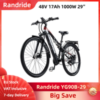 Randride YG90B-29 Electric Bike 48V 17Ah 1000W 21-Speed CST 29*2.1 Inch Tires All Terrains Mountain E-bike Hydraulic Disc Brakes