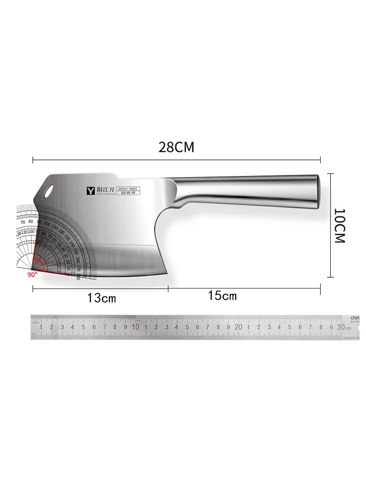 Premium Kitchen knife High Grade Thickened Bone Cleaver Knife High Carbon Stainless Steel Butcher Axe New Type Kitchen Knife view 6