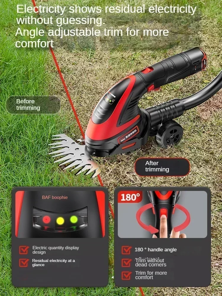 Multifunctional Lithium Electric Grass Trimmer for Lawn Edging and Hedge Trimming