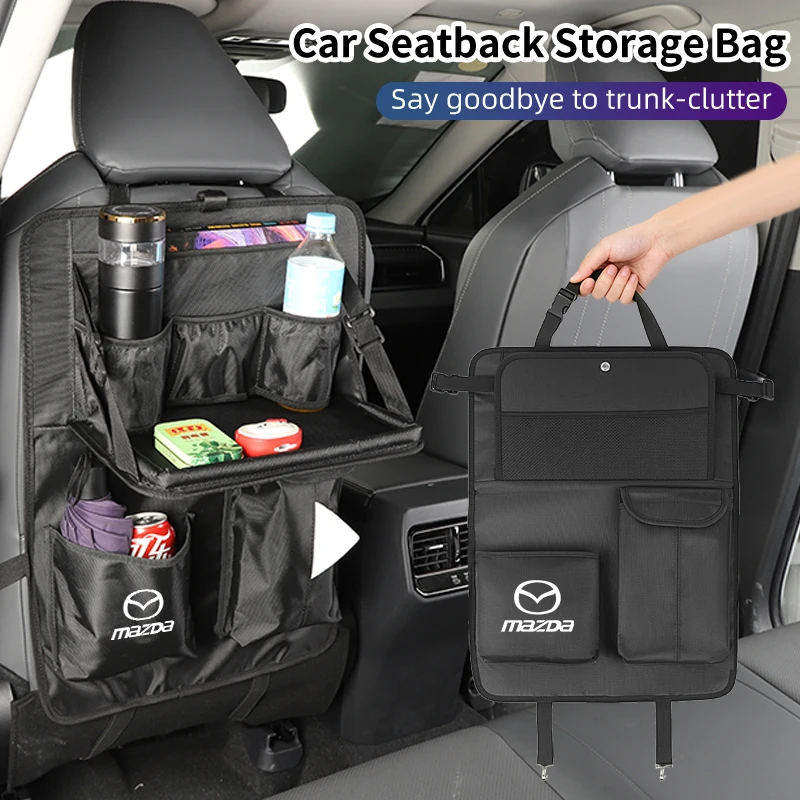 Car Seatback Storage Bag Tools Organizer Stowing Pocket Accessories For Mazda 6 3 5 2 CX5 CX7 323 Demio Axela Atenza CX9 MX3