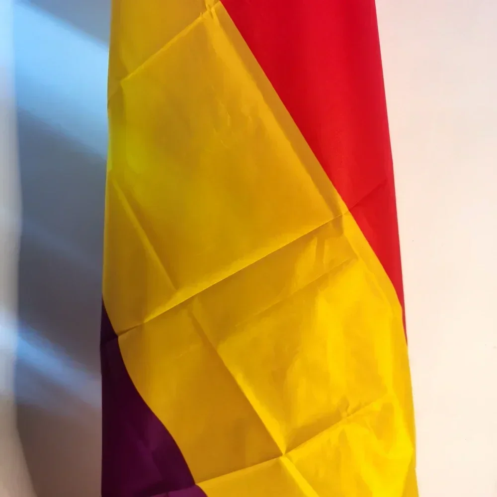 90x150cm Spanish Flag Second Republic Empire Banner Outdoor Polyester for  Wall Decor Historical Festival Party Celebration