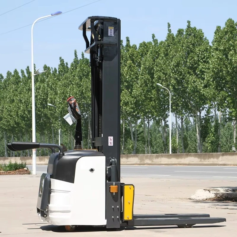 CE/ISO Certified 1500kg 2000kg Wide Pallet Stacker Full Electric Stacker with Customizable Colors and Logos