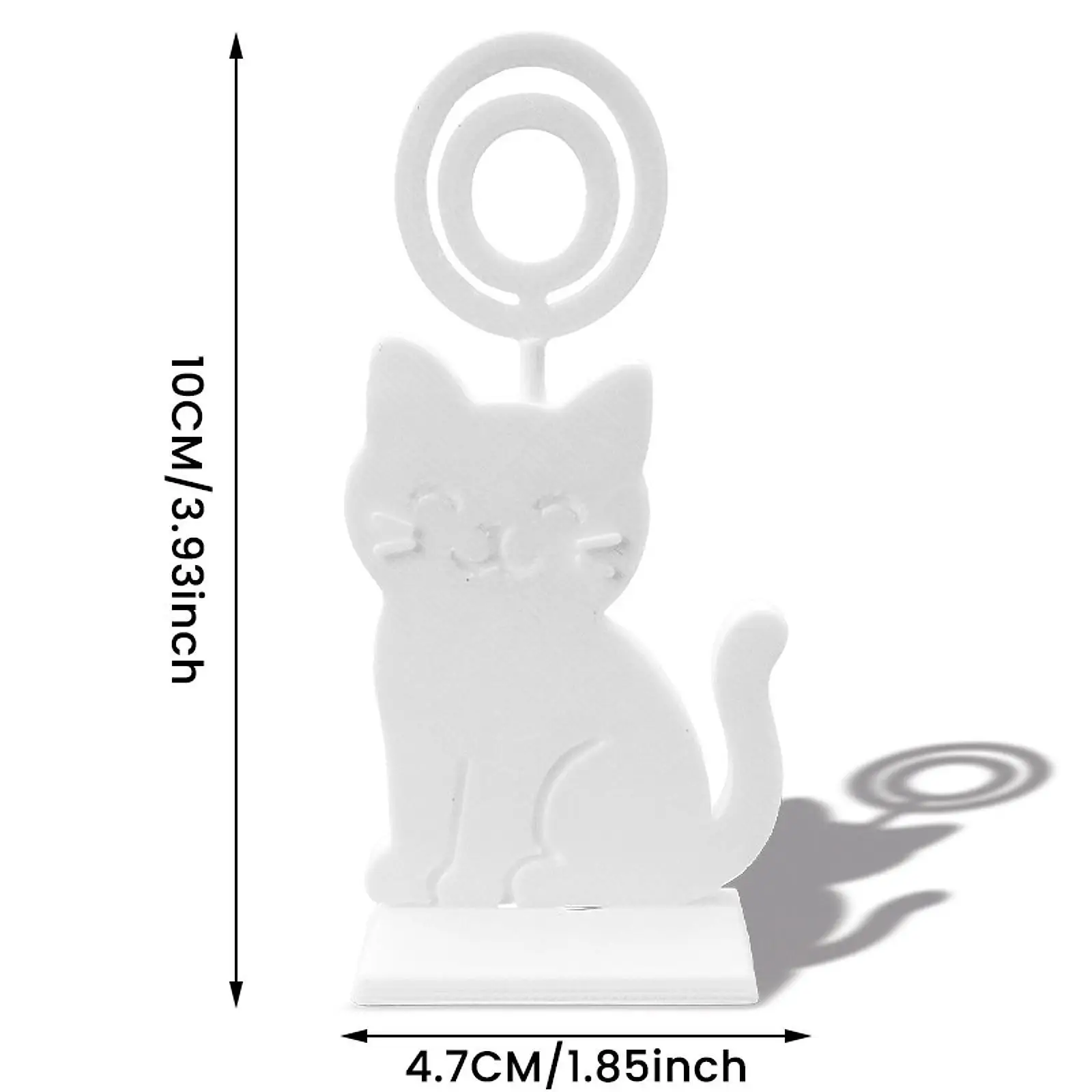 Soporte en forma de gato, Clip para fotos, menú, Clip para tarjetas de papel, decoración, mesa de boda, soporte para números para banquete, fiesta, notas en casa, eventos, cafetería