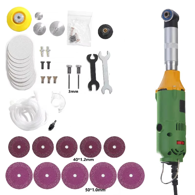 Right-Angle High-Power Angle Grinder Jewelry & Woodworking Electric Engraving Grinder Mold Polishing & Rust Removal Tile Cleanin