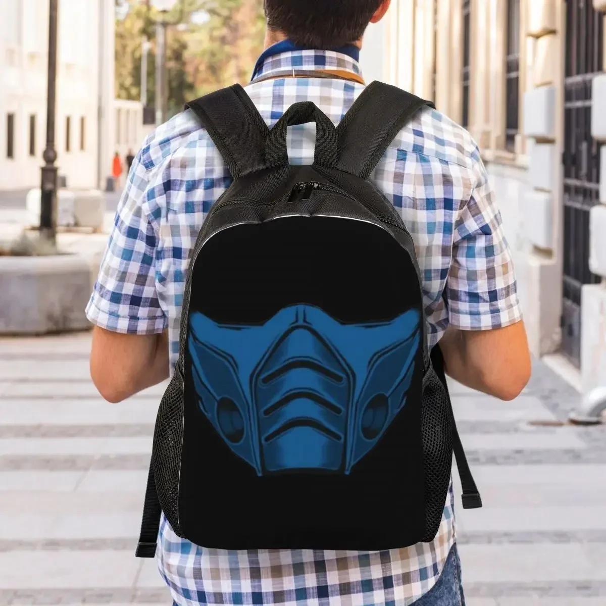 Customized Mortal Kombat Sub-Zero Backpack Women Men Basic Bookbag for College School MKX Bags