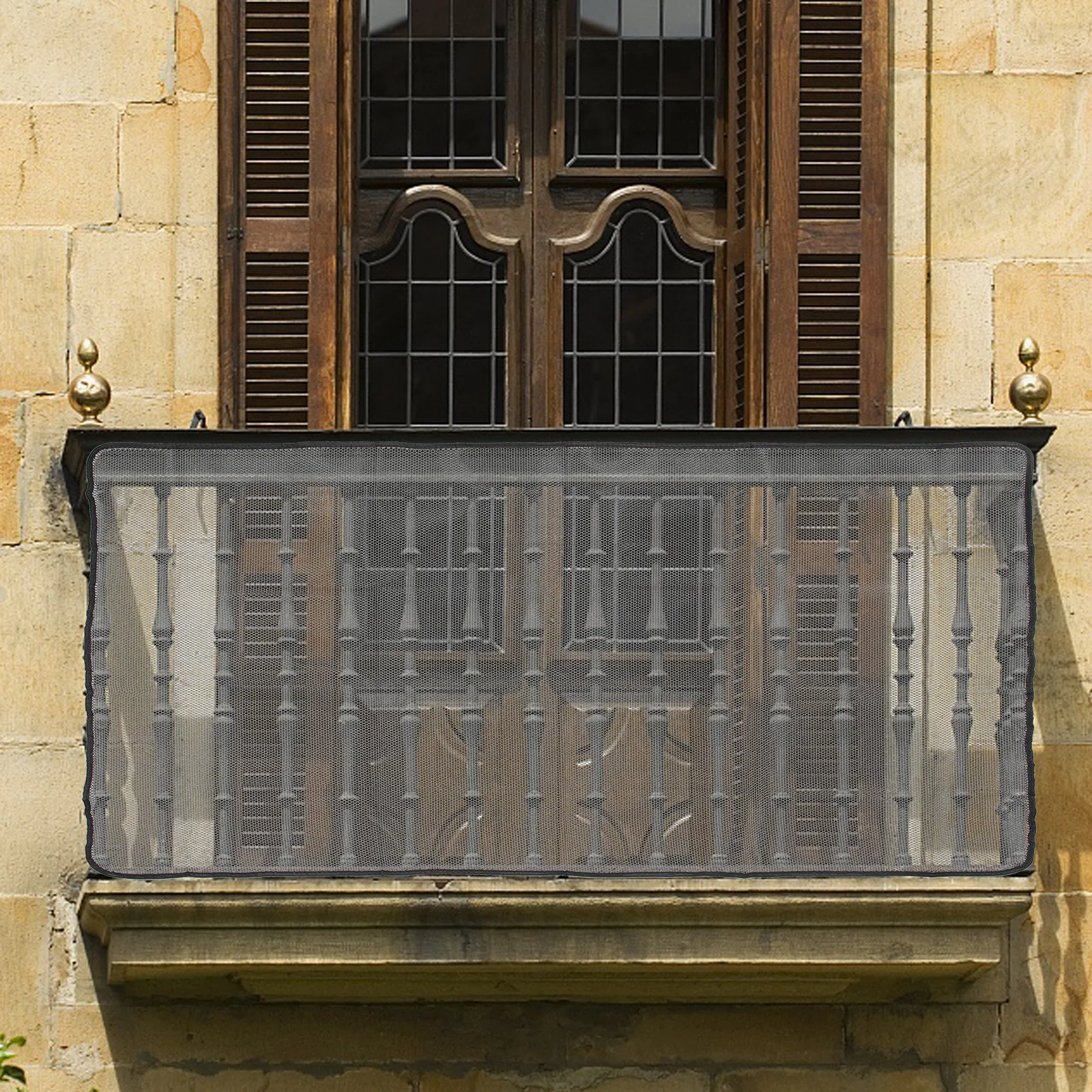 

1Set Stair Safety Net 1.5x0.9m Heavy Duty Mesh Banister Guard for Balcony Deck Hallway Child Pet Proofing Railing Cover