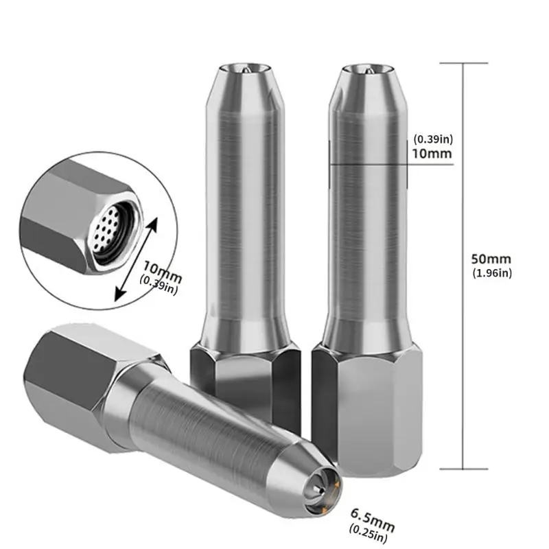 652F Aluminum Alloy Lubricator Tip Featuring Leakproof Structure and Internal Mesh Filtration System Suitable for Excavators