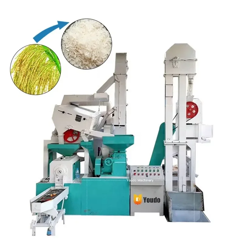 UDNM-20 High Quality Low Price Modern Large Scale Grain Processing Machine Rice Peeler Rice Milling Machine