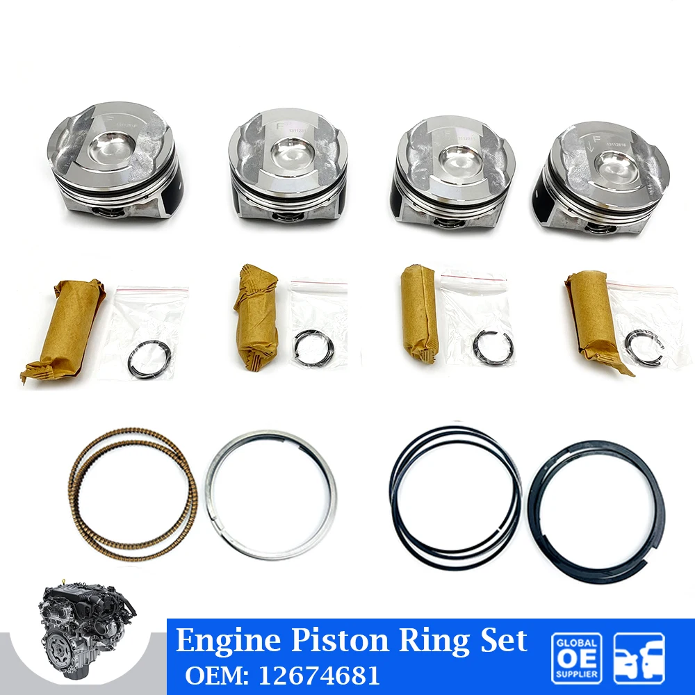 

Engine Piston Ring Assembly Kit For Buick Envision 1.5 LFV Equinox Chevrolet Malibu 1.5T Auto Parts Car Accessories 12674681