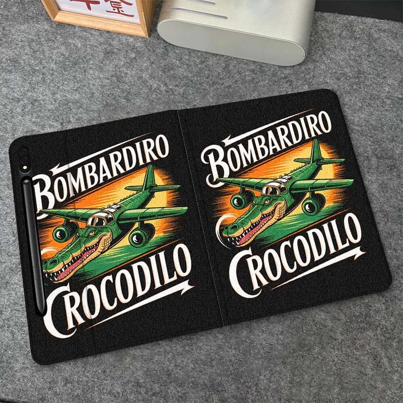 

Bombardiro Crocodilo Gift For Samsung Galaxy Tab S10 S9 S8 S7 FE Lite Soft Flexible Support Tablet Case