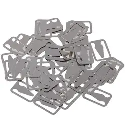 50 Metal Book Line Markers Silver Hollow Out Book Page Markers Portable Multifunctional Book Marker Clip Reading