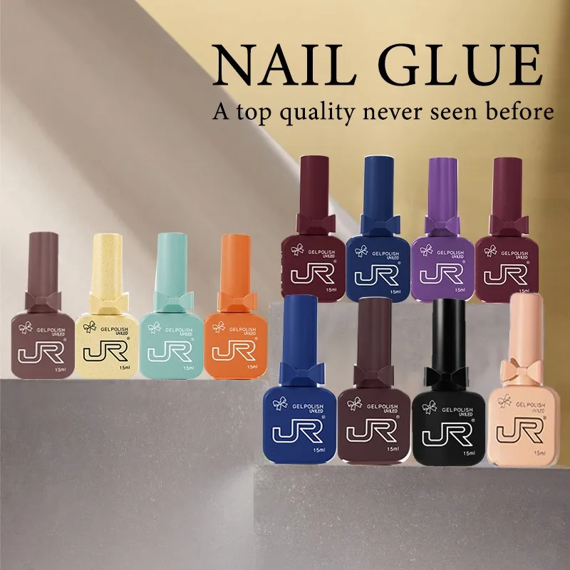 JR جل مجموعة طلاء الأظافر 12/24 قطعة متجمد كريم ظلال عالية التصبغ صالون مستوى طلاء الأظافر سريعة الجافة دائم ارتداء غير سامة لتقوم بها بنفسك Ki #1