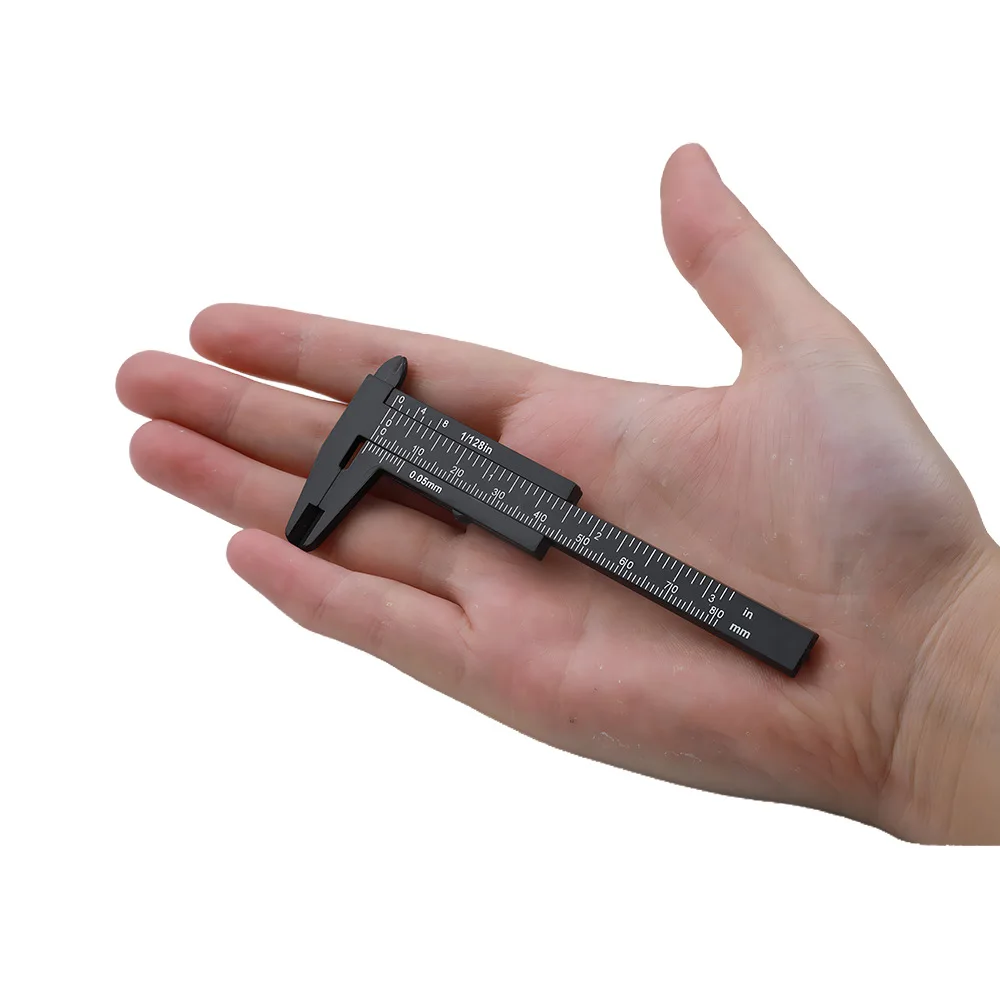 Mini 0-80mm Double Scale Plastic Vernier Caliper Ruler Measuring Student Calipers Measuring Tool Calipers Size