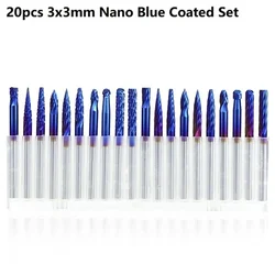 1 Set of Tungsten Carbide Rotary Burrs  for Dremel Tools 3x3mm Wood Metal Bit  Files