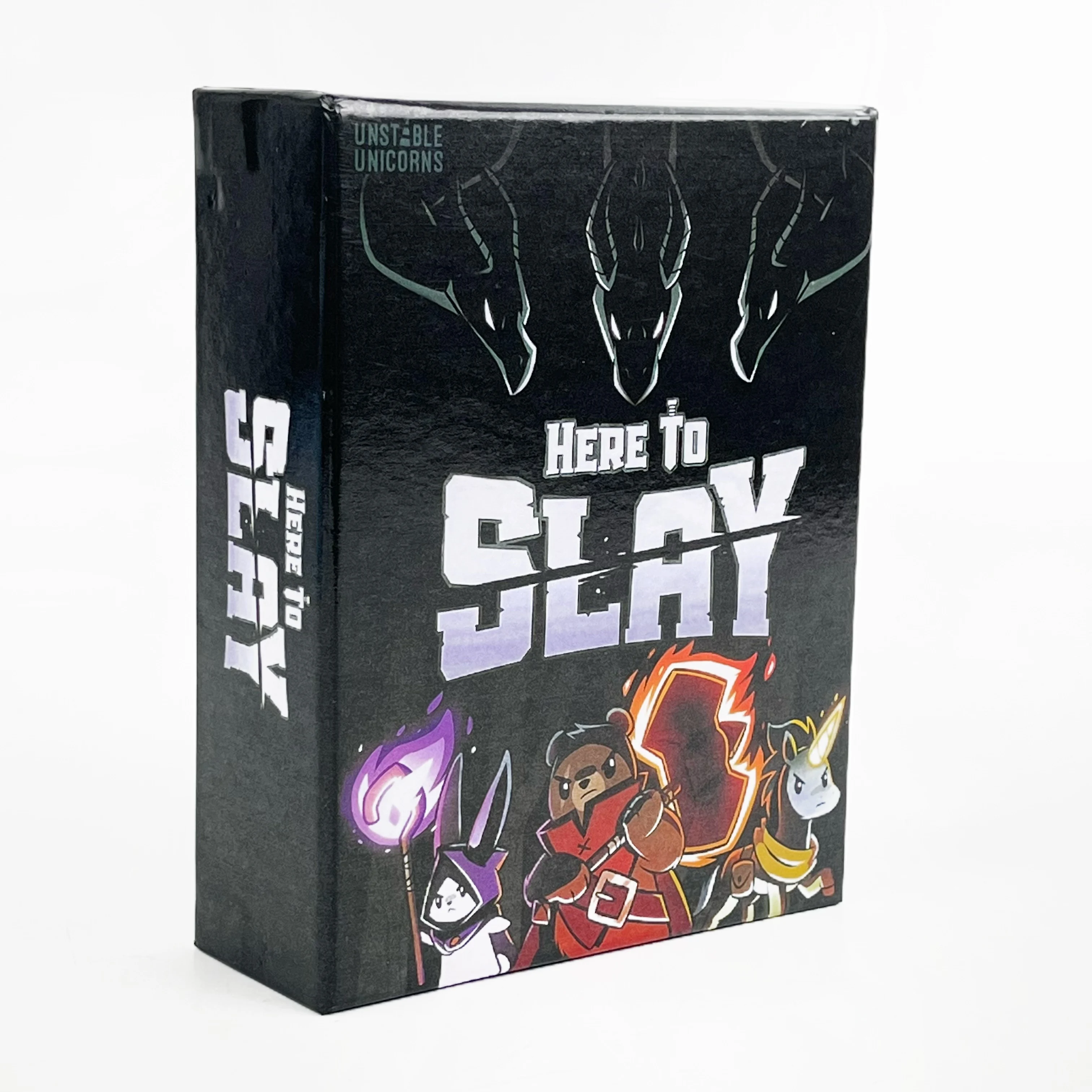 

Here to Slay Base Game by TeeTurtle Creators of Unstable Unicorns Strategic Battle Card Game for Teens & Adults, Black Editi