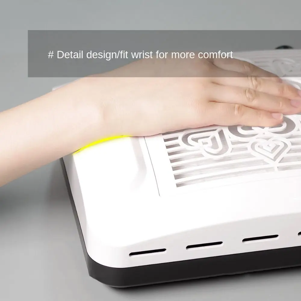 

100 Вт пылесборник для ногтей 4500 об/мин съемный фильтр экран маникюрные станки мощный всасывающий вентилятор с низким уровнем шума