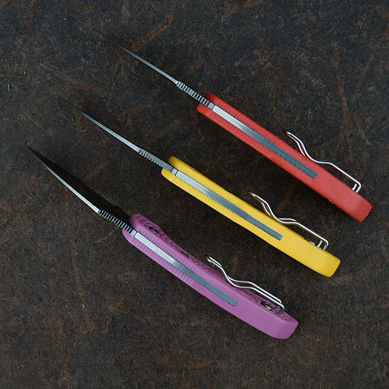 C28 Mini Pocket Folding Tool Nylon Fiber Handle Hiking 8Cr13MoV Steel Outdoor Portable EDC Tool