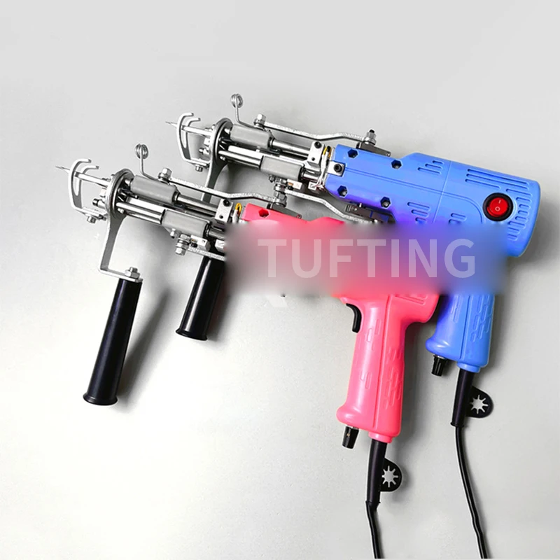 2-in-1 tufting gun, portable tufting gun, built-in motor for cutting and looping pile QI00221 carpet repair/wool felt trimming