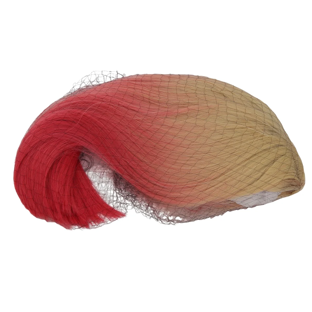 Parrucca in fibra sintetica per capelli corti e lisci in pizzo piccolo parrucca rosa Ombre per Cosplay Event Dressing Nightclub