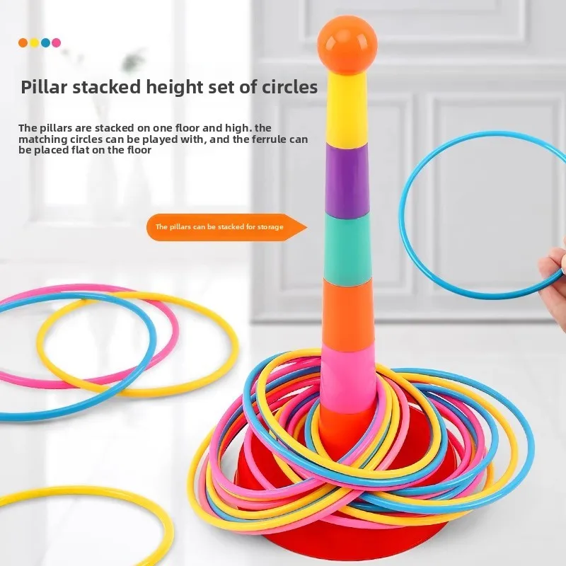 الأطفال رمي دائرة لعبة الطويق مكدسة اللعب متعة داخلي في الهواء الطلق الوالدين والطفل طبقات دائرة التفاعلية التعليم المبكر هدية