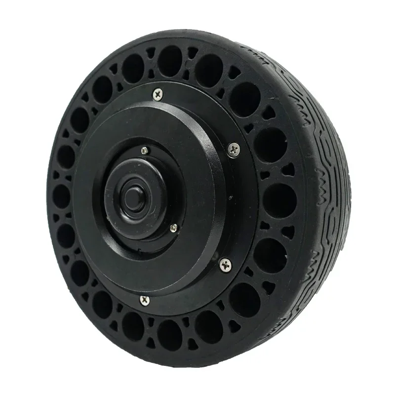 24V/36V 200RPM Brushless Electric Wheel Dc Servo Hub Motor AGV Low Noise 6.5inch 150kg Load 4096 Magnetic Permanent Magnet