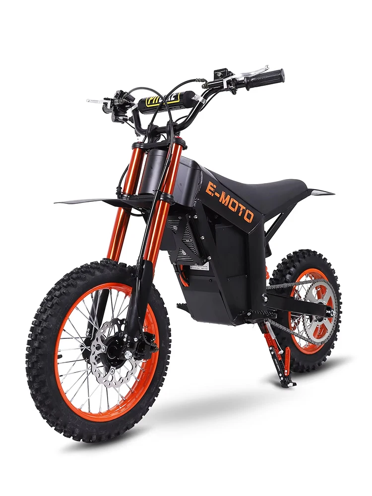 FREEBOY Y01 Elektromotorrad 3000W Doppelmotor 48V30AH Lithium-Batterie Hydraulische Bremse Höchstgeschwindigkeit 55km/h Elektrofahrrad 14/12 Zoll Offroad-Reifen Vollfederung Elektro-Mountainbike für