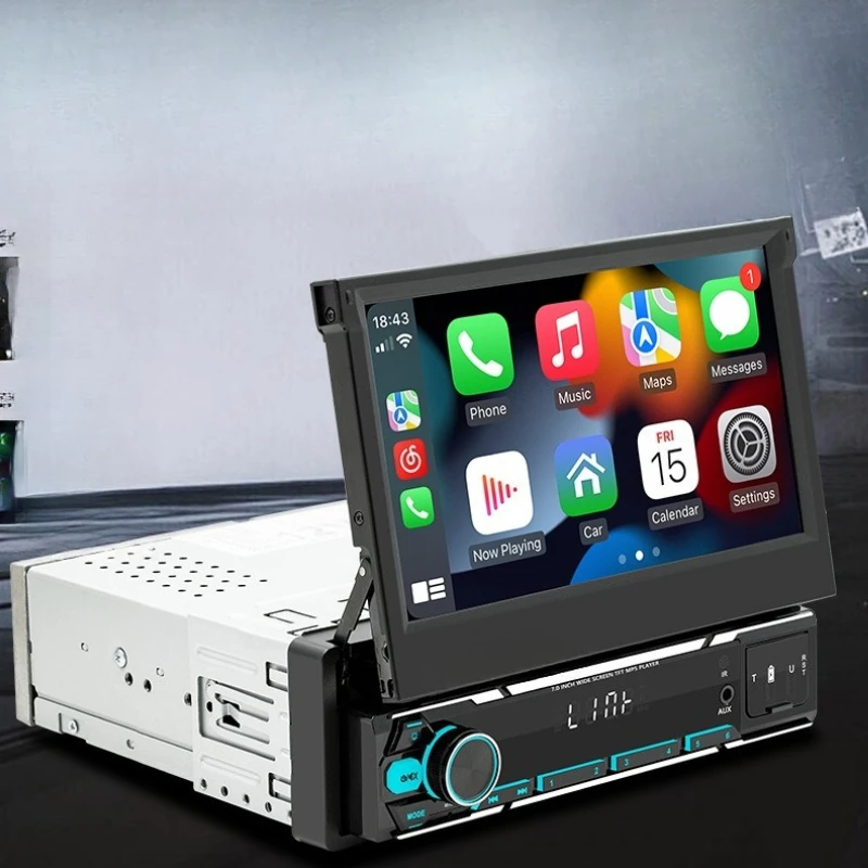 Einzelspindel Teleskop Universal Auto MP5 Player Auto Bluetooth MP3 Kartenradio