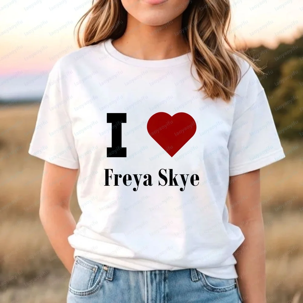Freya Skye - Best-selling Fashionable Streetwear Adult Casual Trendy Versatile Men's and Women's Round-neck T-shirt