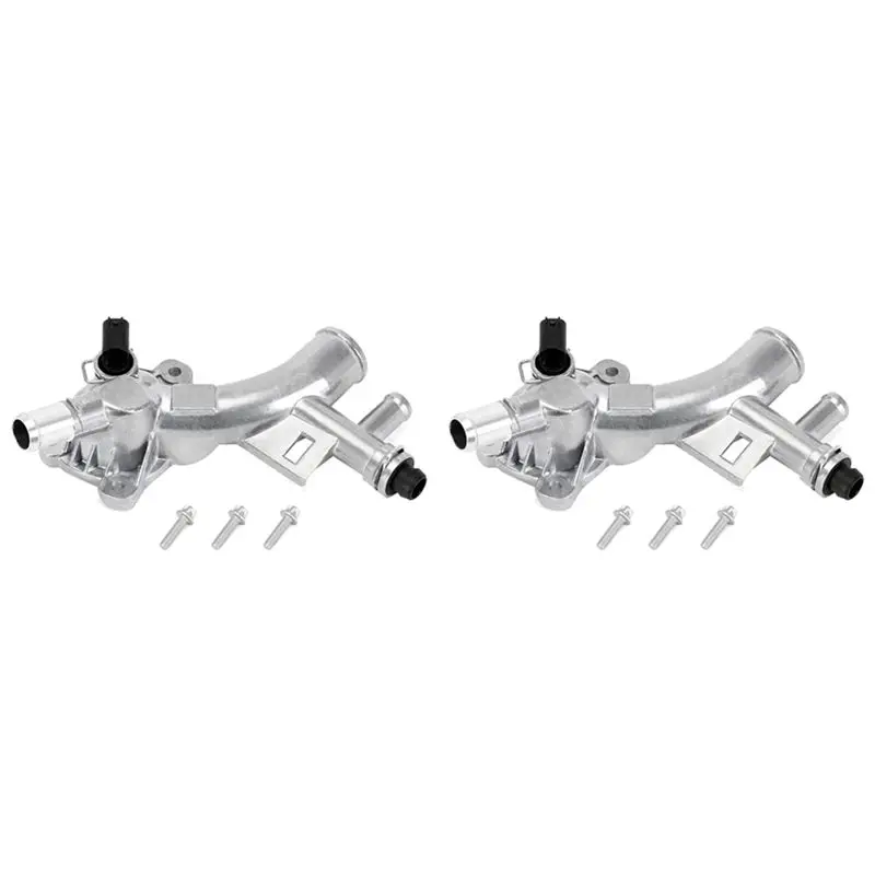 

2X 25193922 Thermostat Housing Water Pump Outlet Fits For Cruze Sonic Trax Buick Encore 1.4T 55565334 1338030