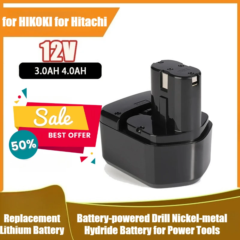 

Battery Compatible for HIKOKI for Hitachi 12V Battery-powered Drill Nickel-metal Hydride Battery for Power Tools
